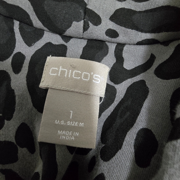 Chicos 1 (medium) Leopard print tunic top. NWOT - Picture 7 of 10